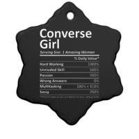 CONVERSE GIRL TX TEXAS Funny City Home Roots USA Gift Ceramic Star Ornament