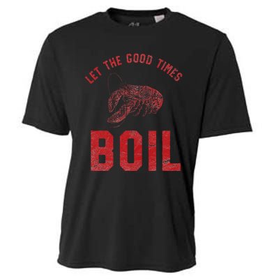 Crawfish Good Times Boil Louisiana Retro Food Festival Cooling Performance Crew T-Shirt