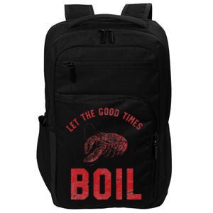 Crawfish Good Times Boil Louisiana Retro Food Festival Impact Tech Backpack