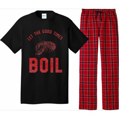 Crawfish Good Times Boil Louisiana Retro Food Festival Pajama Set