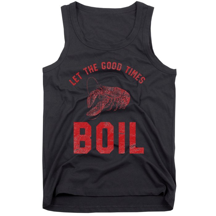 Crawfish Good Times Boil Louisiana Retro Food Festival Tank Top