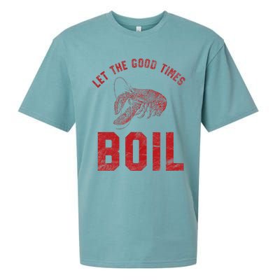 Crawfish Good Times Boil Louisiana Retro Food Festival Sueded Cloud Jersey T-Shirt