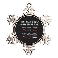 Car Guy Things I Do In My Spare Time Funny Muscle Cars Lover Metallic Star Ornament