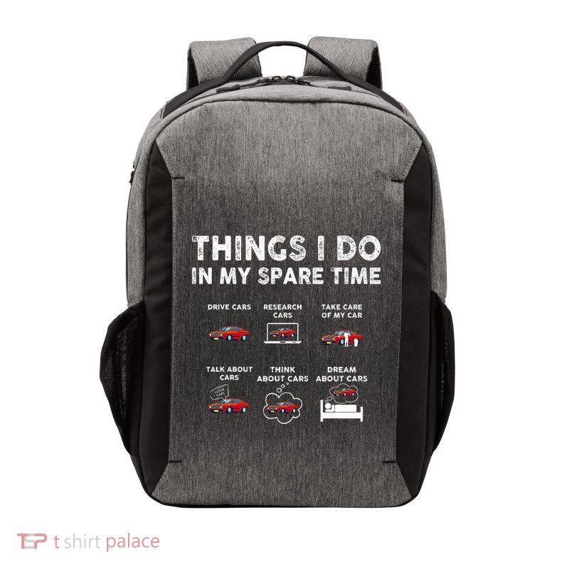 Car Guy Things I Do In My Spare Time Funny Muscle Cars Lover Vector Backpack