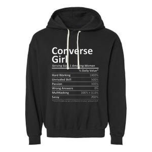 CONVERSE GIRL TX TEXAS Funny City Home Roots USA Gift Garment-Dyed Fleece Hoodie