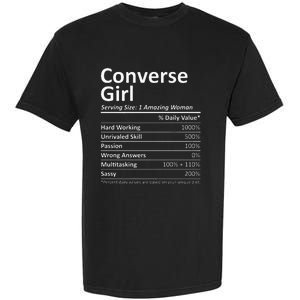 CONVERSE GIRL TX TEXAS Funny City Home Roots USA Gift Garment-Dyed Heavyweight T-Shirt