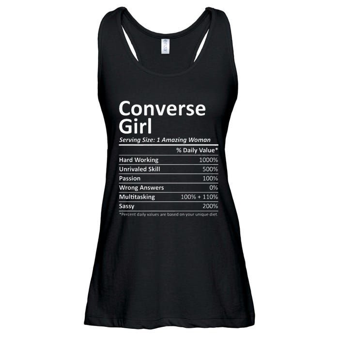 CONVERSE GIRL TX TEXAS Funny City Home Roots USA Gift Ladies Essential Flowy Tank