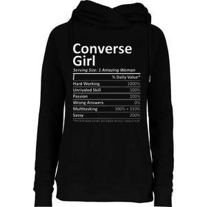 CONVERSE GIRL TX TEXAS Funny City Home Roots USA Gift Womens Funnel Neck Pullover Hood