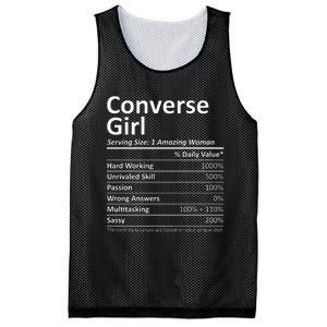 CONVERSE GIRL TX TEXAS Funny City Home Roots USA Gift Mesh Reversible Basketball Jersey Tank