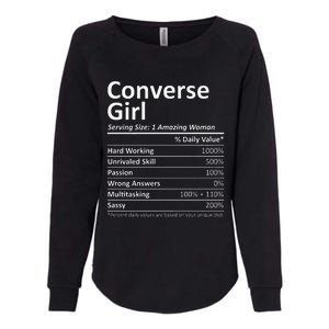 CONVERSE GIRL TX TEXAS Funny City Home Roots USA Gift Womens California Wash Sweatshirt