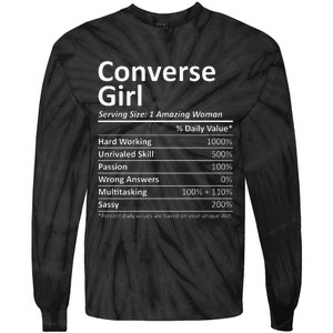 CONVERSE GIRL TX TEXAS Funny City Home Roots USA Gift Tie-Dye Long Sleeve Shirt