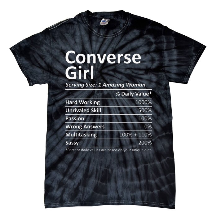 CONVERSE GIRL TX TEXAS Funny City Home Roots USA Gift Tie-Dye T-Shirt