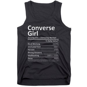 CONVERSE GIRL TX TEXAS Funny City Home Roots USA Gift Tank Top