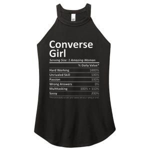 CONVERSE GIRL TX TEXAS Funny City Home Roots USA Gift Women's Perfect Tri Rocker Tank