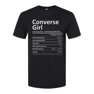 CONVERSE GIRL TX TEXAS Funny City Home Roots USA Gift Softstyle CVC T-Shirt