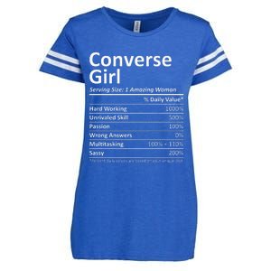 CONVERSE GIRL TX TEXAS Funny City Home Roots USA Gift Enza Ladies Jersey Football T-Shirt