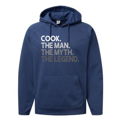 Cook Gift The Myth Legend Gift Performance Fleece Hoodie