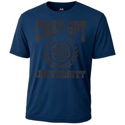 Chat G.P.T University AI Trending Cooling Performance Crew T-Shirt