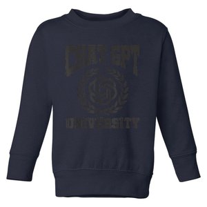 Chat G.P.T University AI Trending Toddler Sweatshirt