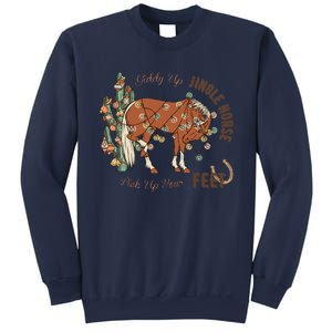 Christmas Giddy Up Jingle Horse Pick Up Your Feet For Love Sweatshirt