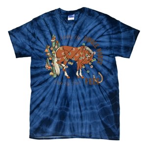 Christmas Giddy Up Jingle Horse Pick Up Your Feet For Love Tie-Dye T-Shirt