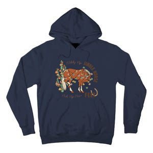 Christmas Giddy Up Jingle Horse Pick Up Your Feet For Love Tall Hoodie