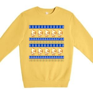 Circle Game Ugly Christmas Premium Crewneck Sweatshirt