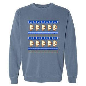 Circle Game Ugly Christmas Garment-Dyed Sweatshirt