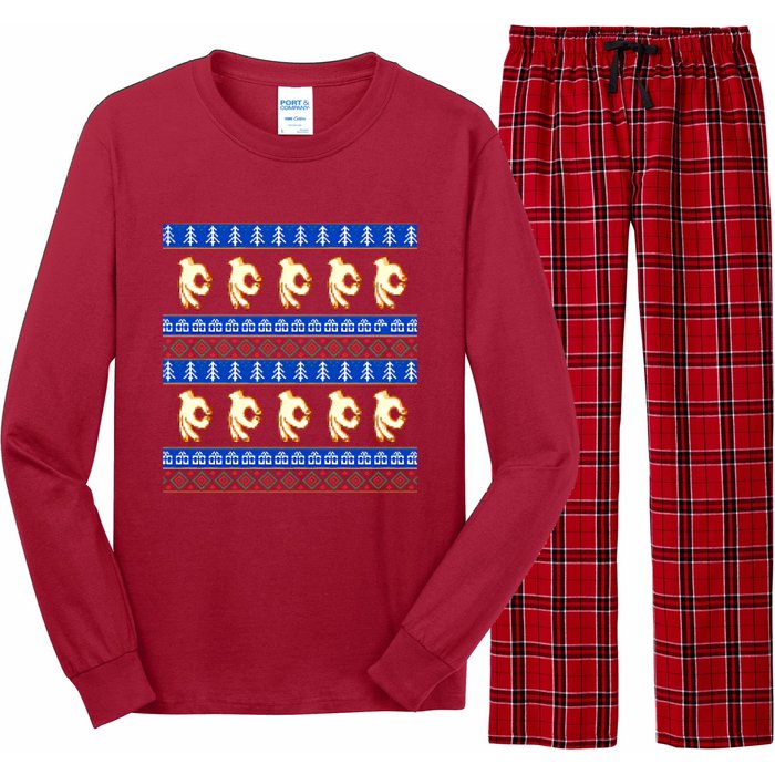 Circle Game Ugly Christmas Long Sleeve Pajama Set