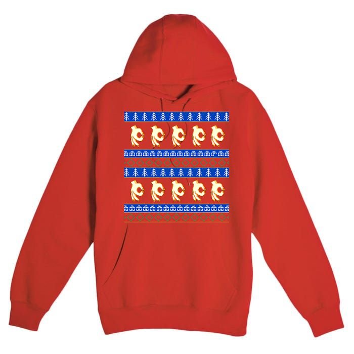 Circle Game Ugly Christmas Premium Pullover Hoodie