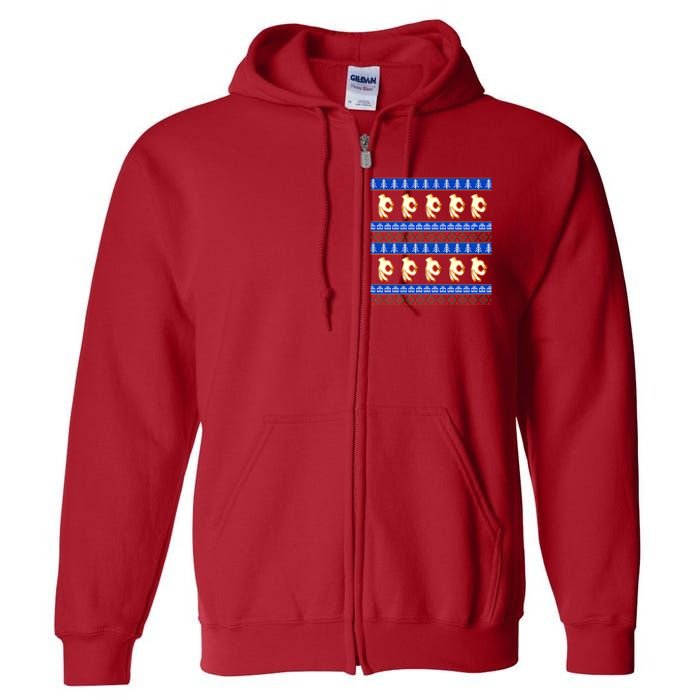 Circle Game Ugly Christmas Full Zip Hoodie