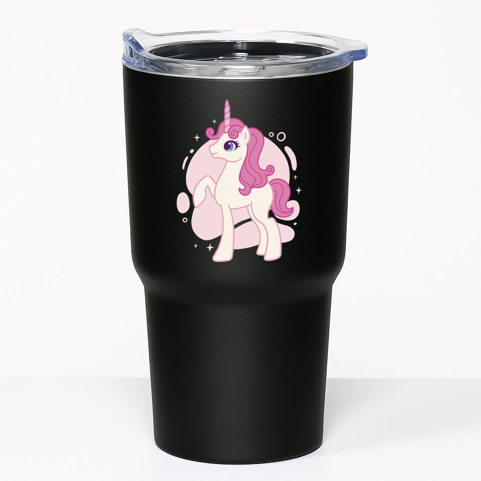 Cute Girly Unicorn Tumbler