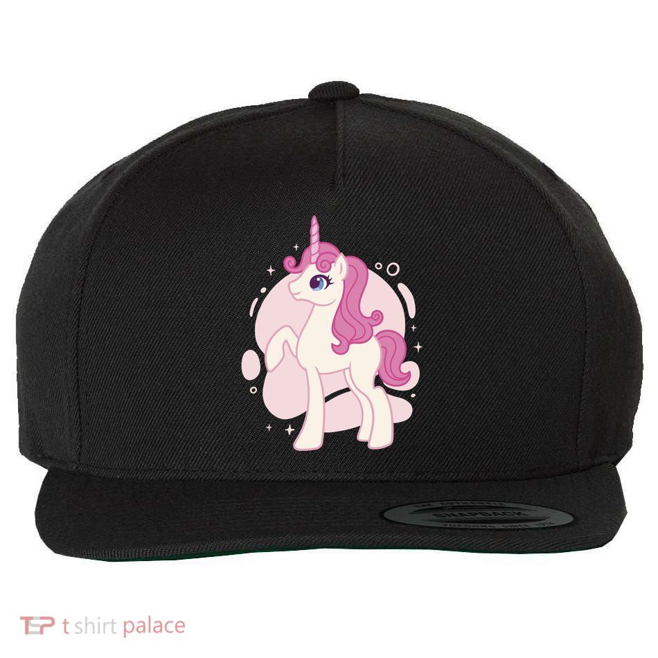 Cute Girly Unicorn Wool Snapback Cap