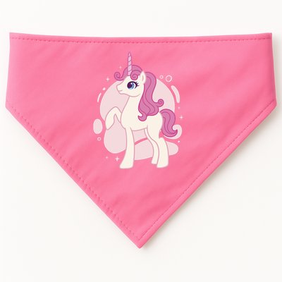 Cute Girly Unicorn USA-Made Doggie Bandana