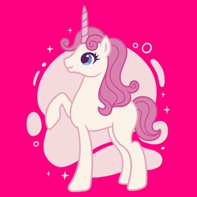 Cute Girly Unicorn T-Shirt