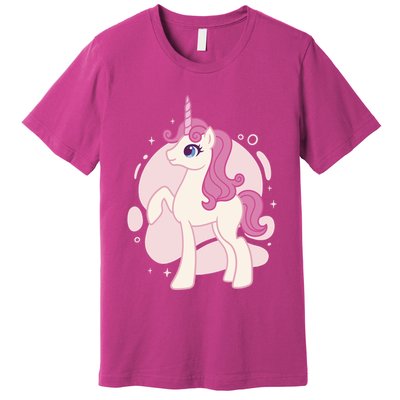 Cute Girly Unicorn Premium T-Shirt