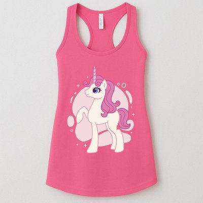 Cute Girly Unicorn Womens Tank Top