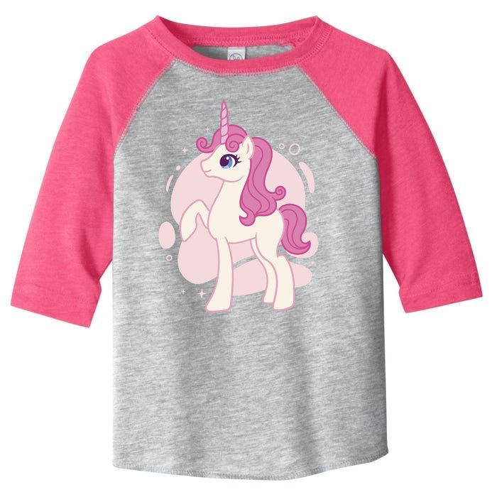 Cute Girly Unicorn Toddler Fine Jersey T-Shirt