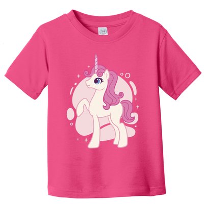 Cute Girly Unicorn Toddler T-Shirt