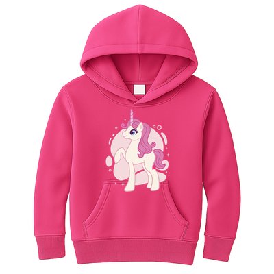 Cute Girly Unicorn Kids Hoodie