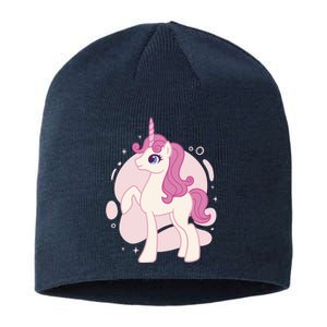 Cute Girly Unicorn Sustainable Beanie