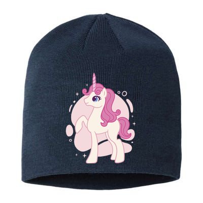 Cute Girly Unicorn Sustainable Beanie