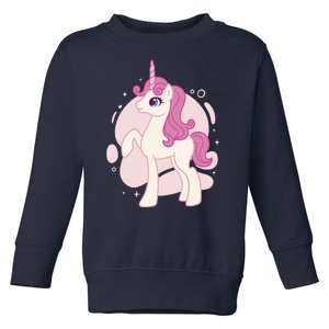 Cute Girly Unicorn Toddler Sweatshirt