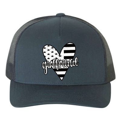 Corrections Girlfriend Us Flag Heart Correctional Officer Great Gift Yupoong Adult 5-Panel Trucker Hat