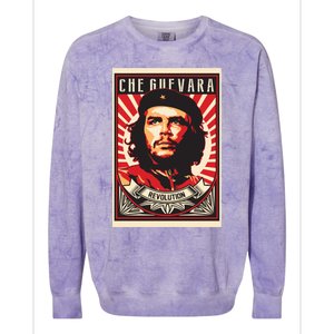 Che Guevara Viva La Revolucion Colorblast Crewneck Sweatshirt