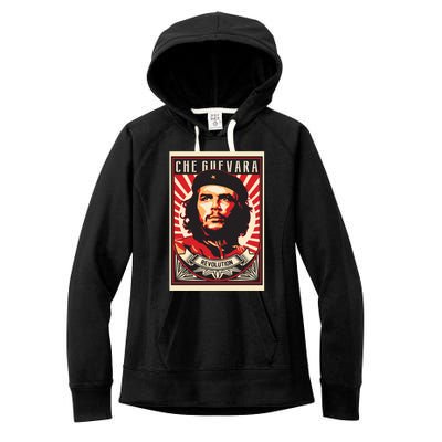 Che Guevara Viva La Revolucion Women's Fleece Hoodie