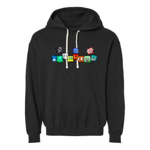 Cute Geometry Video Game  Funny Graphic Birthday Gifts Garment-Dyed Fleece Hoodie