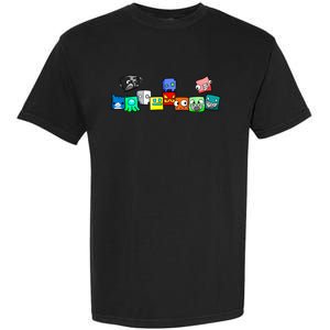 Cute Geometry Video Game  Funny Graphic Birthday Gifts Garment-Dyed Heavyweight T-Shirt