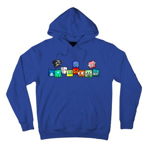 Cute Geometry Video Game  Funny Graphic Birthday Gifts Hoodie