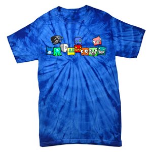 Cute Geometry Video Game  Funny Graphic Birthday Gifts Tie-Dye T-Shirt